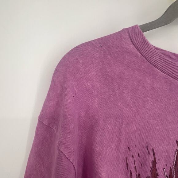 Officially Licensed Van Halen 1979 Tour T-Shirt Pink Acid Wash Large NWOT - Picture 4 of 6